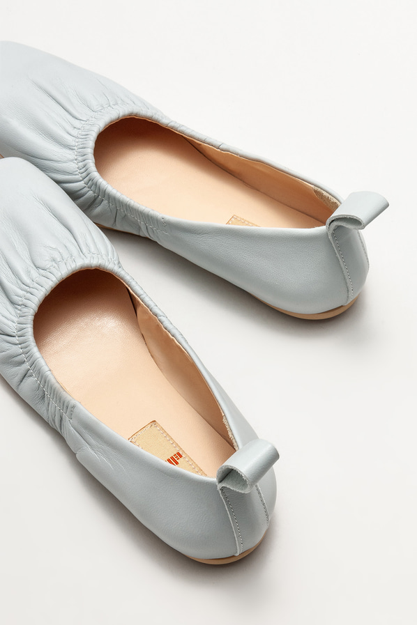 Mavi deri kadın babet - Elle Shoes
