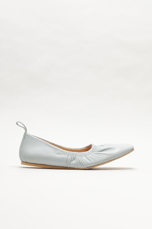 Mavi deri kadın babet - Elle Shoes
