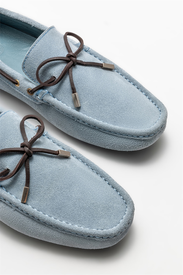 Mavi erkek günlük ayakkabı, günlük kullanım için - Elle Shoes