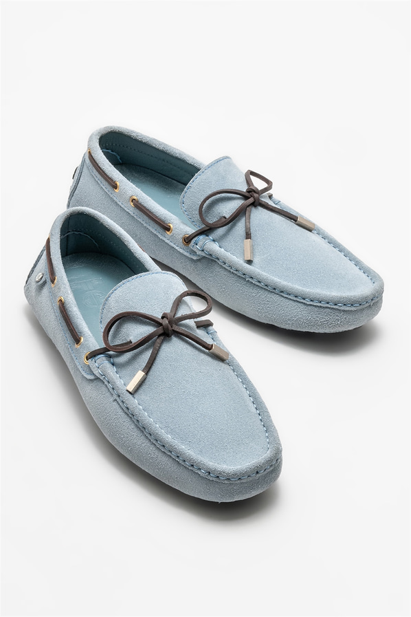 Mavi erkek günlük ayakkabı, günlük kullanım için - Elle Shoes