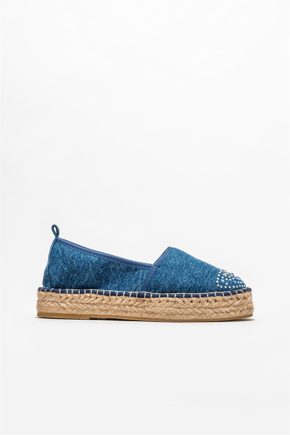 Mavi kadın espadril - Elle Shoes