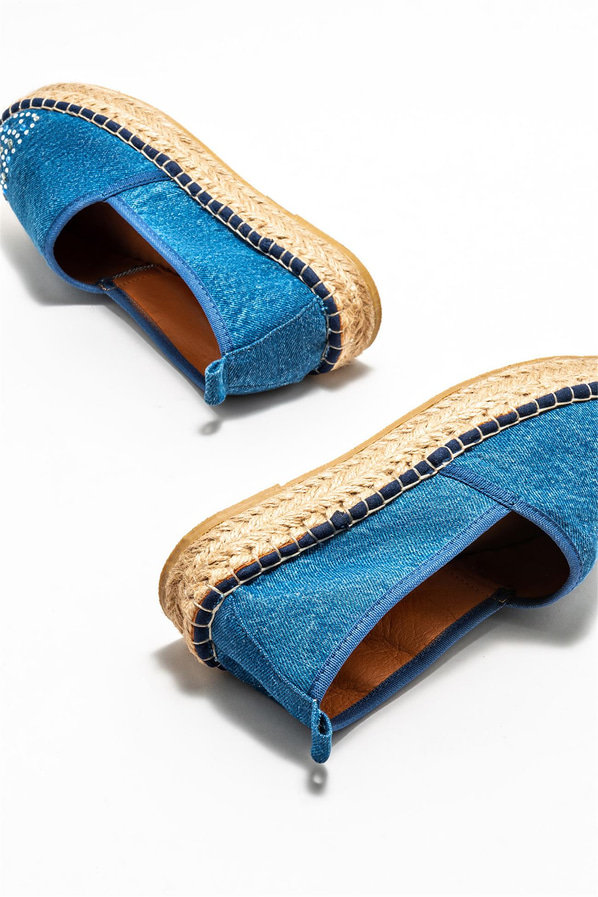 Mavi kadın espadril - Elle Shoes