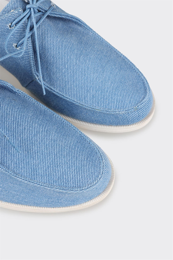 Mavi kadın ayakkabı, günlük kullanım için - Elle Shoes