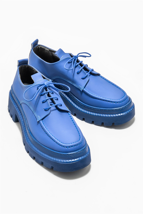 Mavi kadın ayakkabı, günlük kullanım için - Elle Shoes