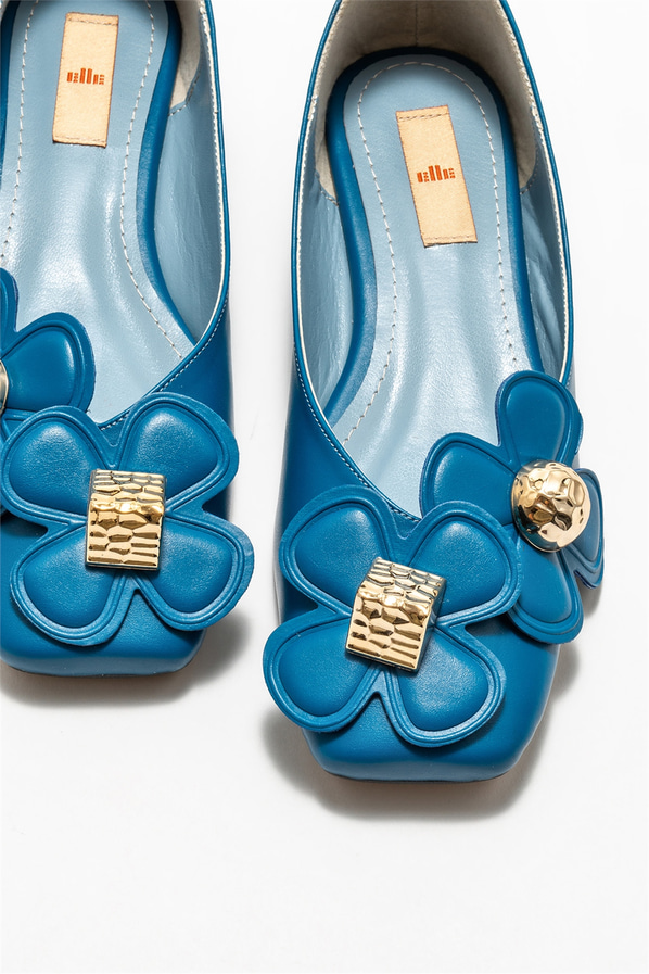 Mavi kadın günlük ayakkabı, günlük kullanım için - Elle Shoes