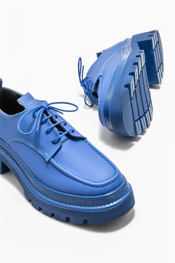 Mavi kadın ayakkabı, günlük kullanım için - Elle Shoes