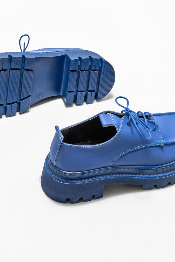 Mavi kadın ayakkabı, günlük kullanım için - Elle Shoes