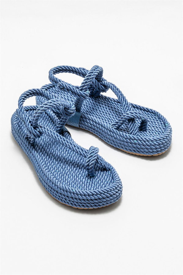 Mavi kadın sandalet - Elle Shoes