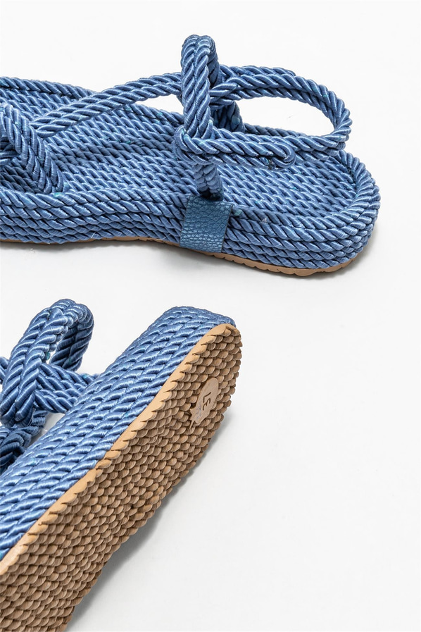 Mavi kadın sandalet - Elle Shoes