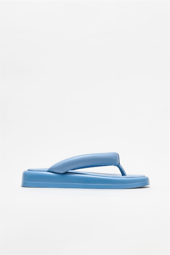 Mavi kadın terlik - Elle Shoes