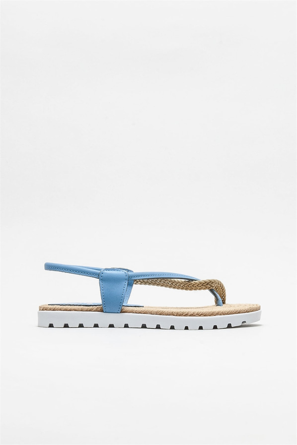 Mavi kadın sandalet - Elle Shoes