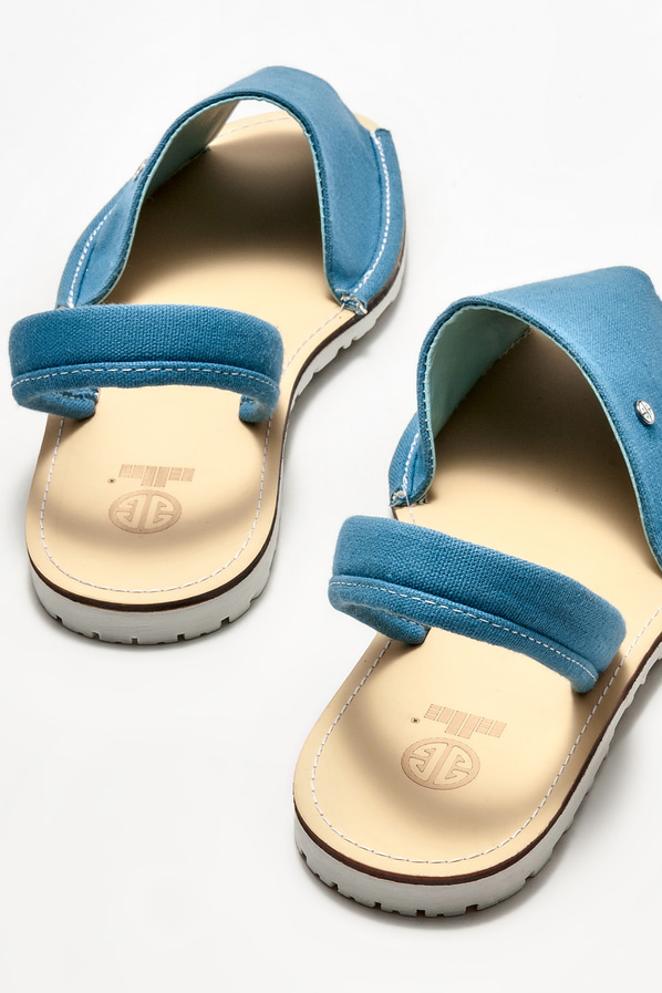 Mavi kadın sandalet - Elle Shoes