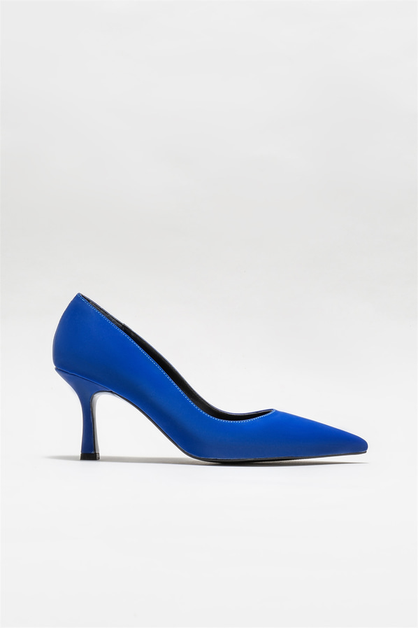 Mavi kadın stiletto, rahat kullanım için - Elle Shoes