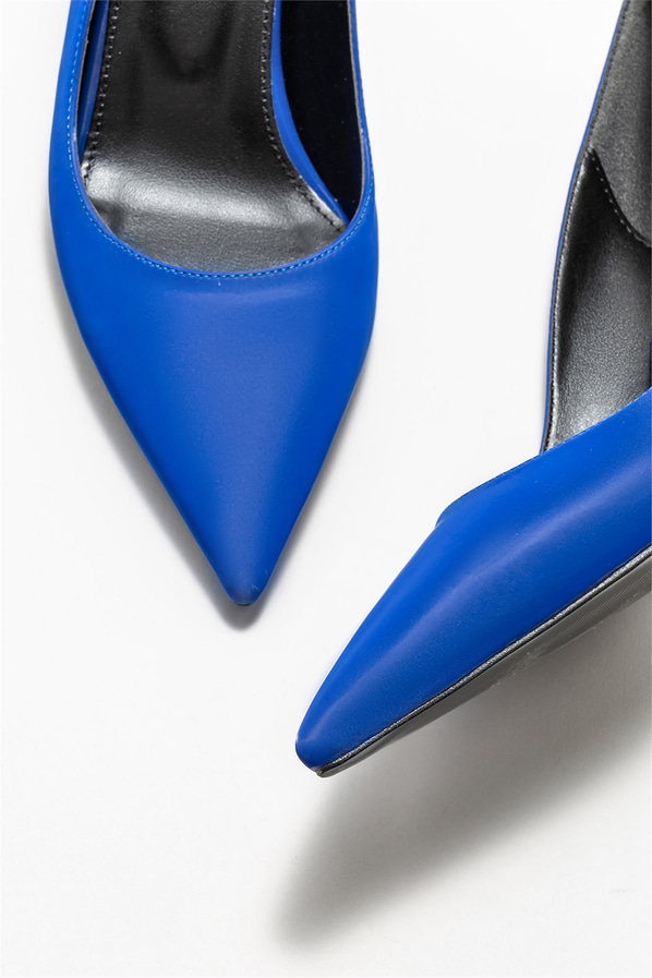 Mavi kadın stiletto, rahat kullanım için - Elle Shoes