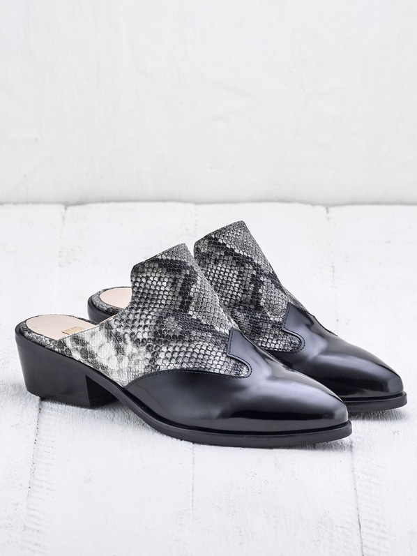 Siyah kadın düz terlik - Elle Shoes