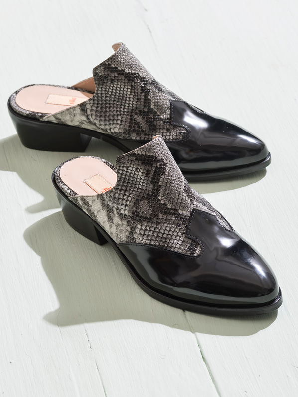Siyah kadın düz terlik - Elle Shoes