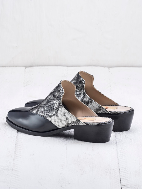 Siyah kadın düz terlik - Elle Shoes