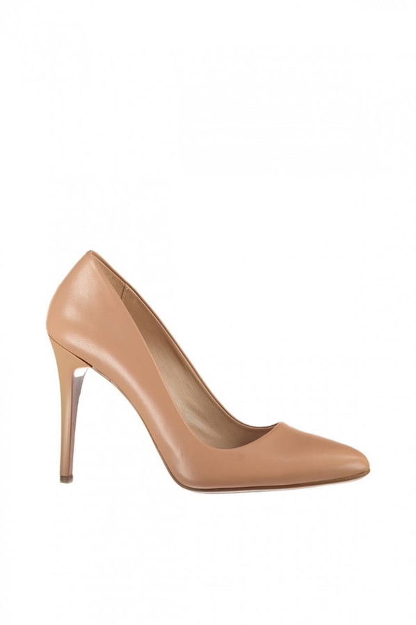 Ten deri kadın stiletto - Elle Shoes