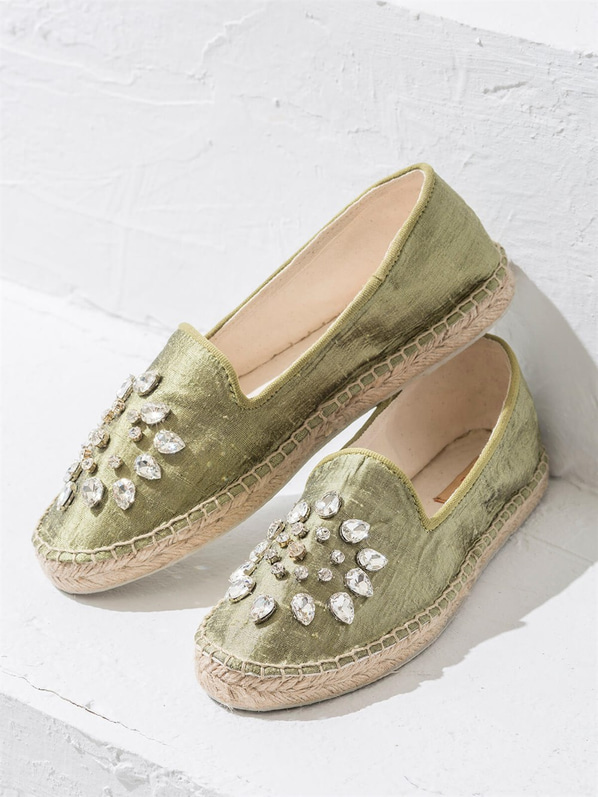 Yeşil kadın ayakkabı - Elle Shoes