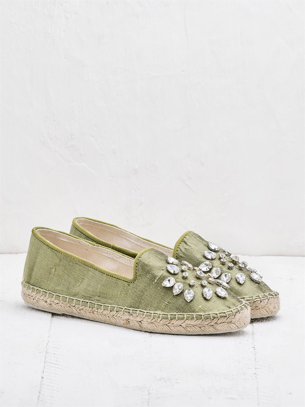 Yeşil kadın ayakkabı - Elle Shoes