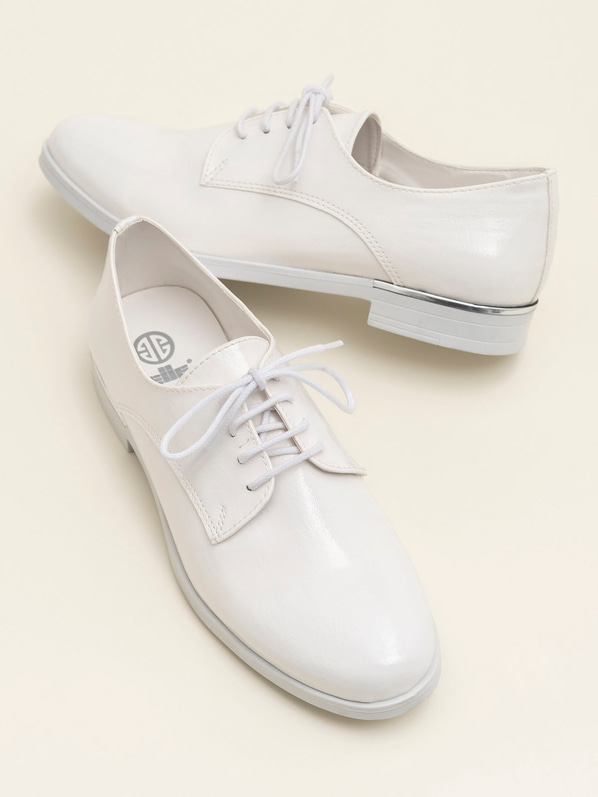 Beyaz kadın oxford - Elle Shoes