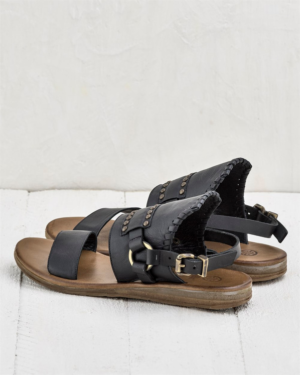 Siyah kadın sandalet - Elle Shoes