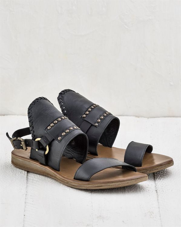 Siyah kadın sandalet - Elle Shoes