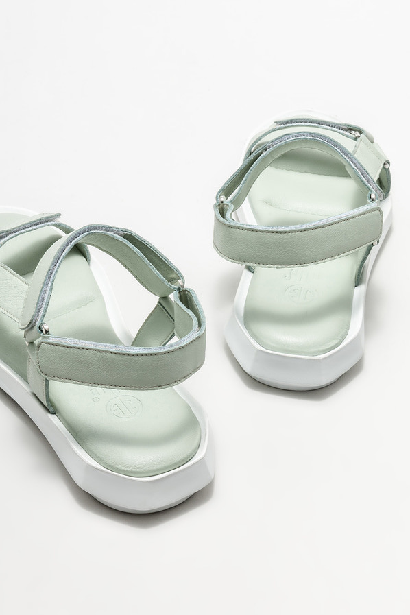 Deri kadın sandalet - Elle Shoes