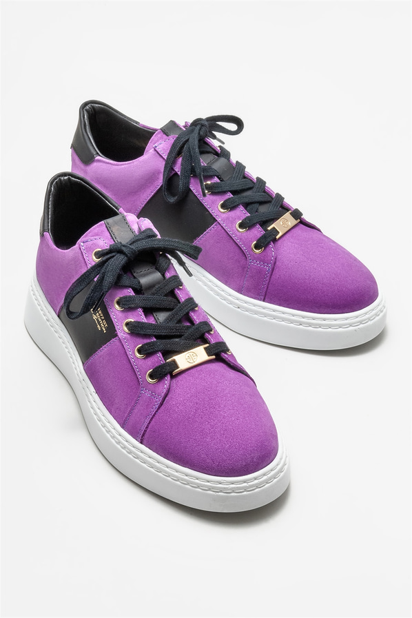 Mor deri erkek spor ayakkabı - Elle Shoes