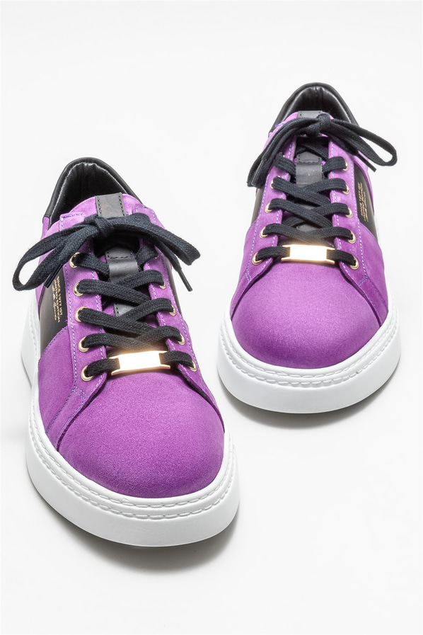 Mor deri erkek spor ayakkabı - Elle Shoes