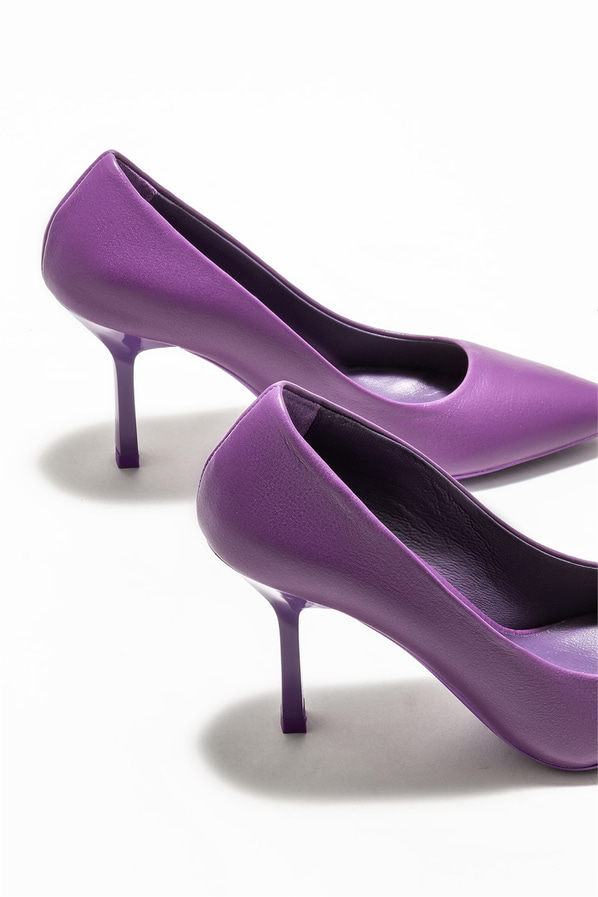 Mor deri kadın stiletto - Elle Shoes