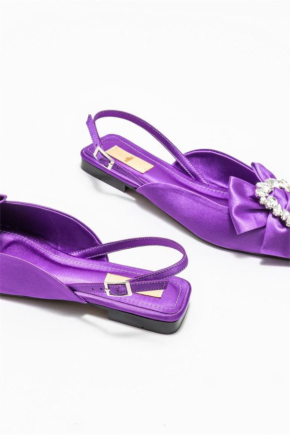 Mor kadın babet - Elle Shoes