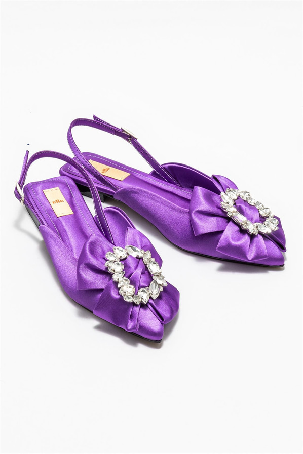 Mor kadın babet - Elle Shoes