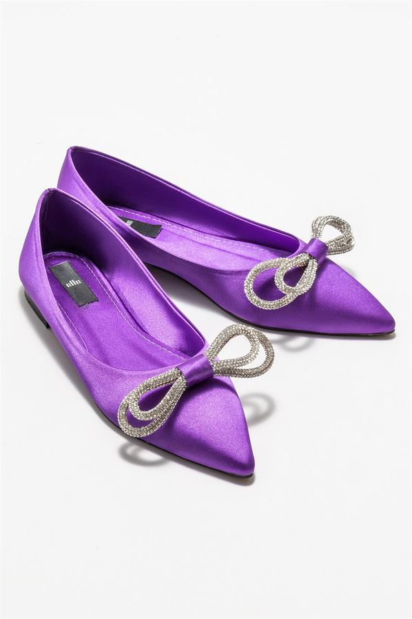 Mor kadın günlük ayakkabı, günlük kullanım için - Elle Shoes