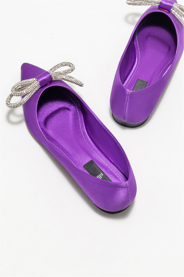 Mor kadın günlük ayakkabı, günlük kullanım için - Elle Shoes