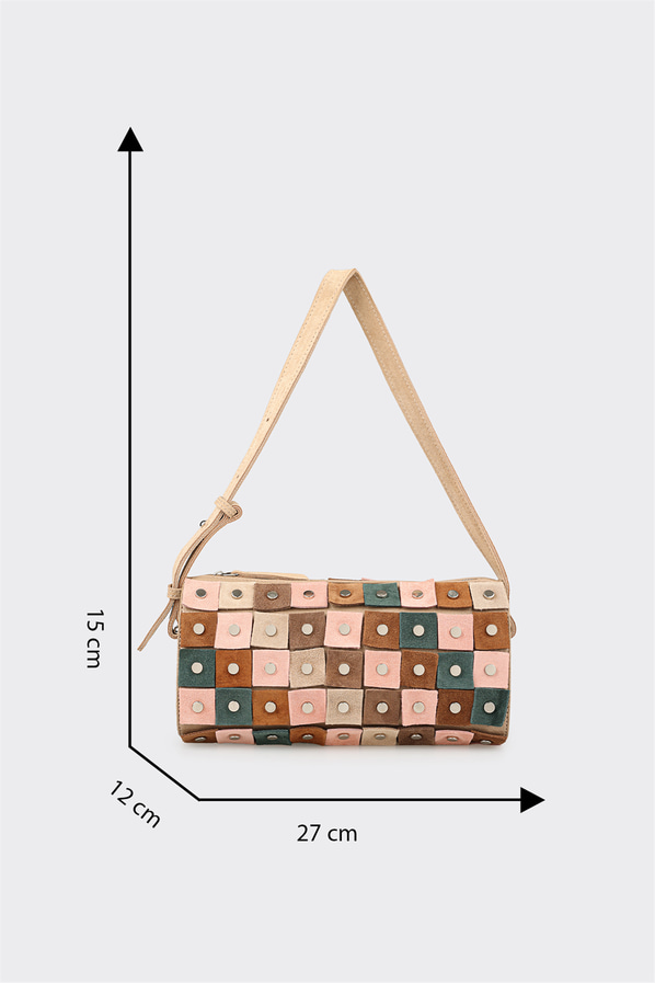 Çok renkli kadın omuz çantası - Elle Shoes