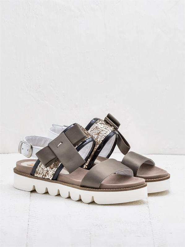 Kahve kadın sandalet - Elle Shoes
