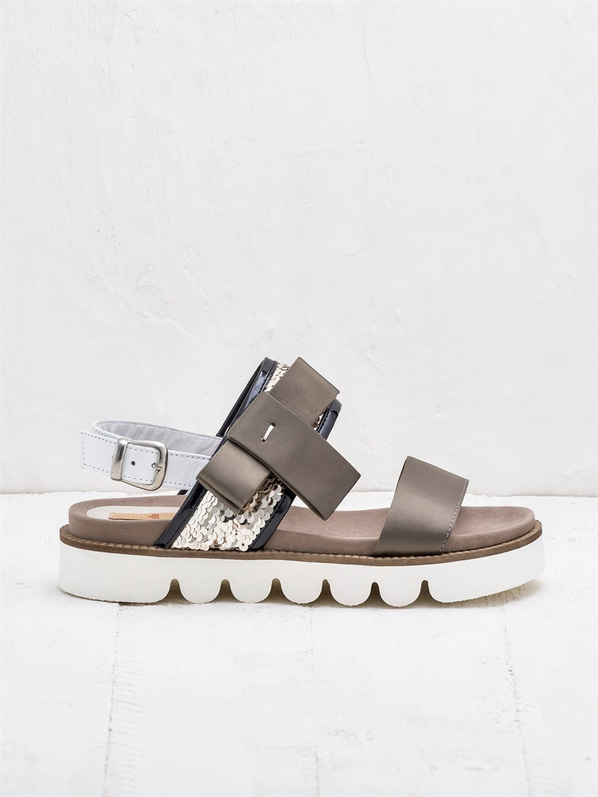 Kahve kadın sandalet - Elle Shoes