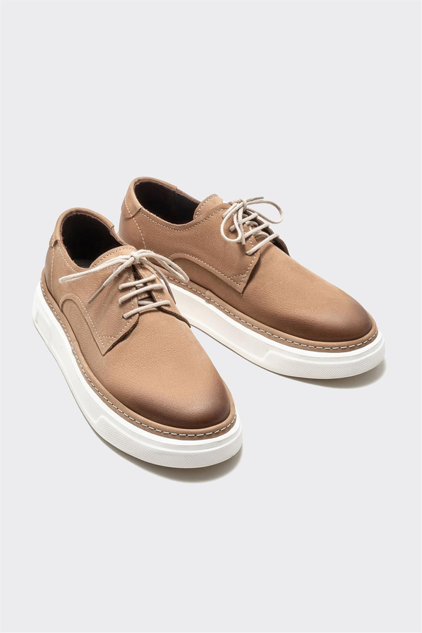 Naturel deri erkek günlük ayakkabı, günlük kullanım için - Elle Shoes