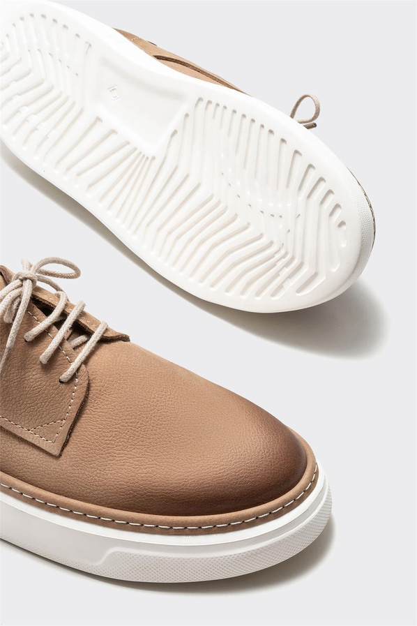 Naturel deri erkek günlük ayakkabı, günlük kullanım için - Elle Shoes