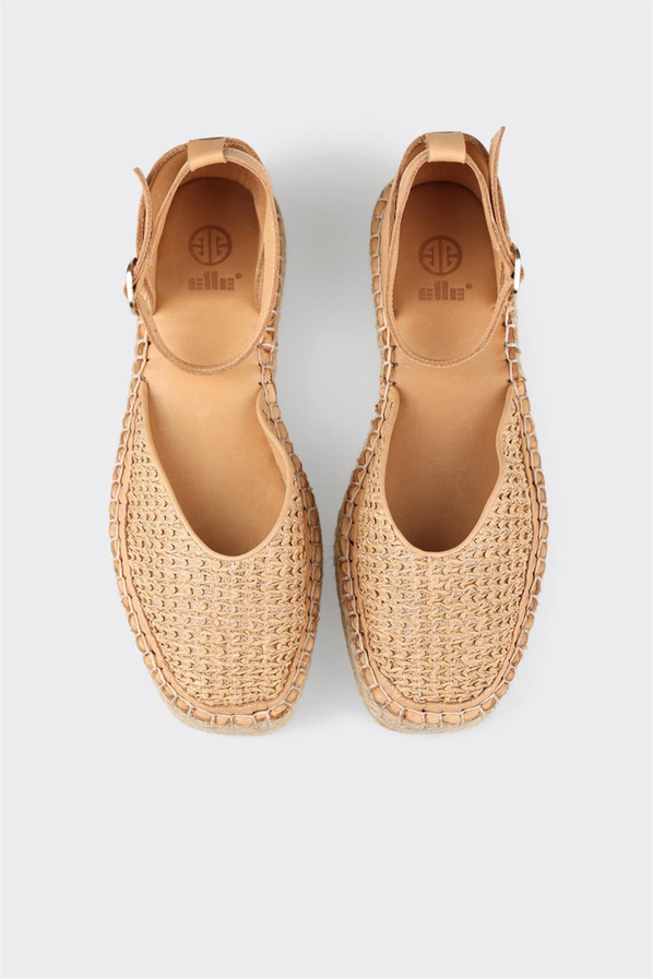 Naturel Deri Kadın Espadril