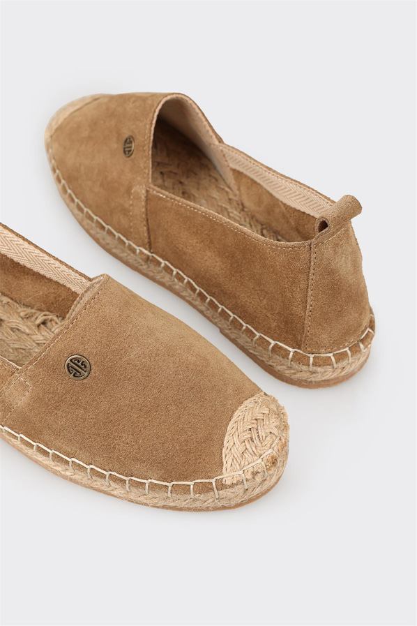 Naturel Deri Kadın Espadril