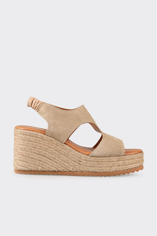 Naturel Deri Kadın Espadril