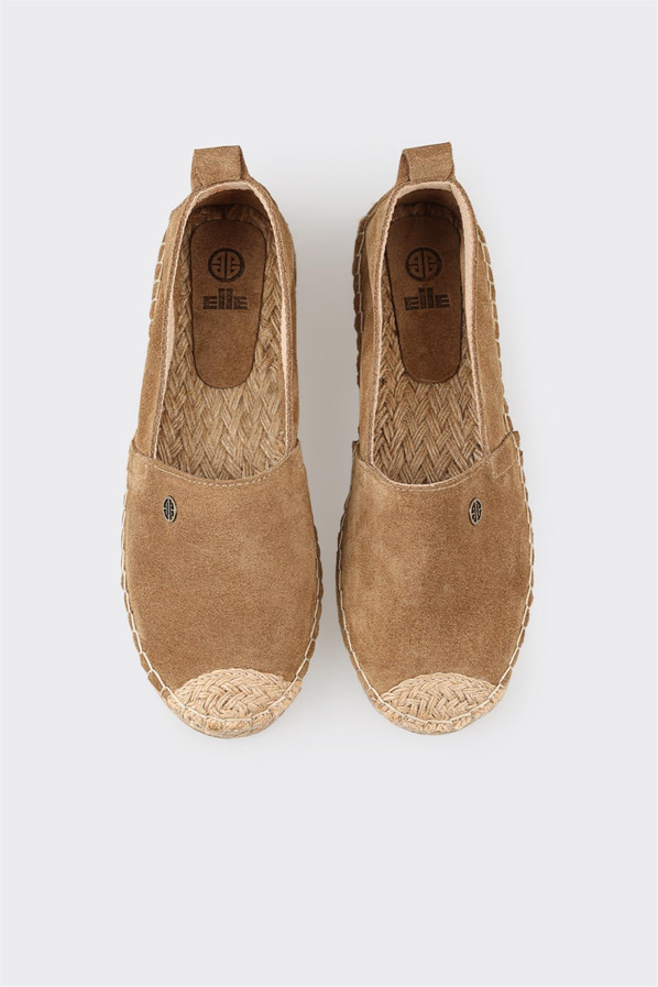 Naturel Deri Kadın Espadril