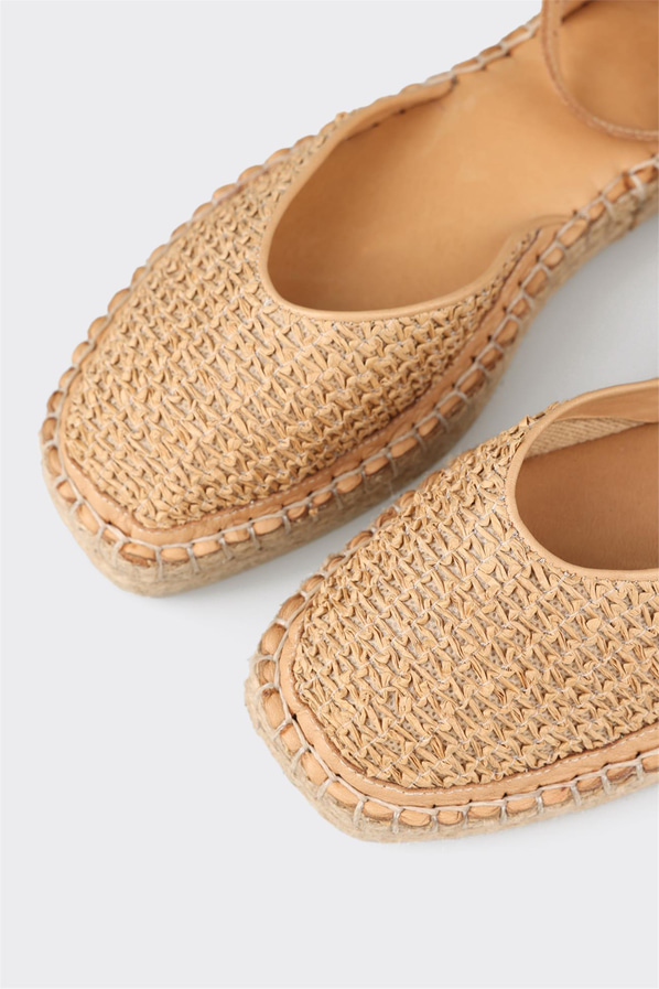 Naturel Deri Kadın Espadril