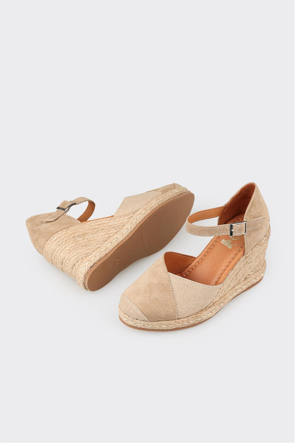 Naturel Deri Kadın Espadril