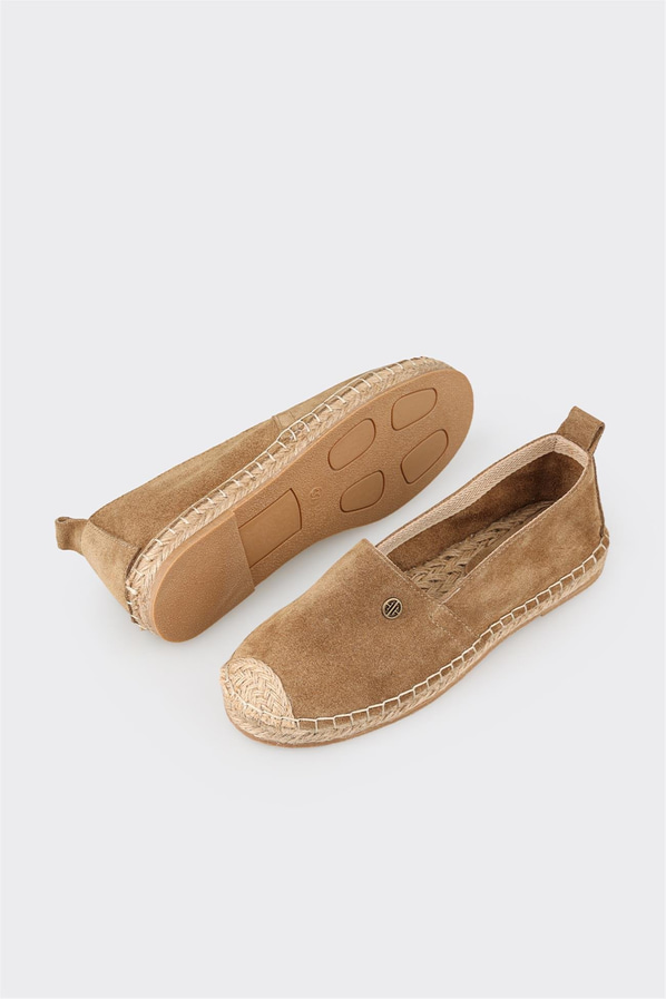 Naturel Deri Kadın Espadril