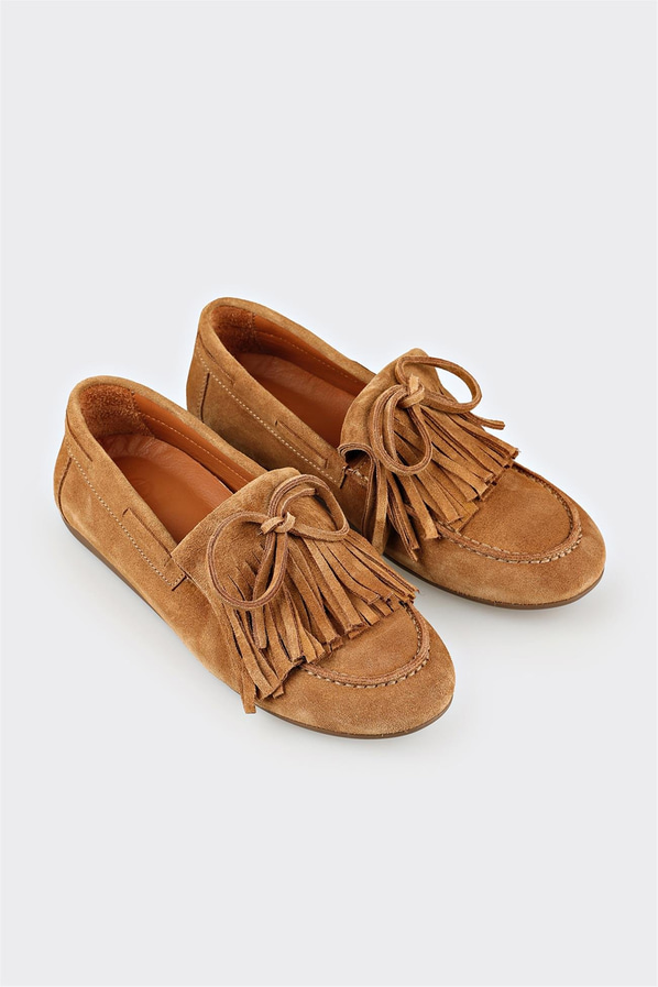 Naturel Deri Kadın Günlük Ayakkabı