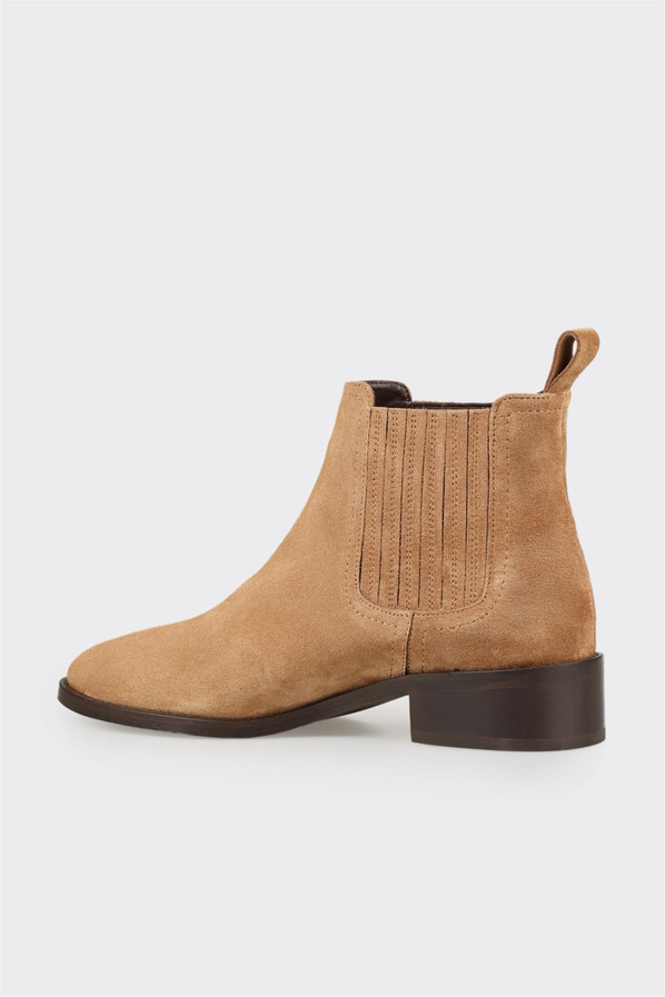 Naturel Deri Kadın Klasik Bot