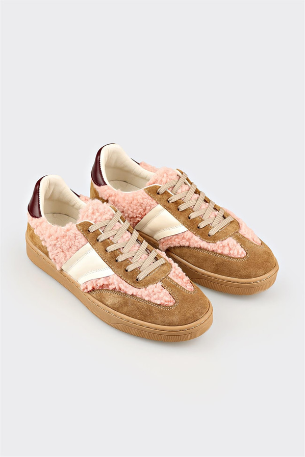 Naturel Deri Kadın Spor Ayakkabı